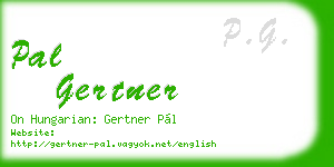 pal gertner business card